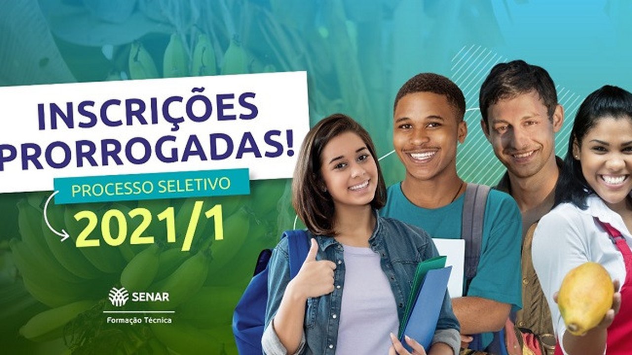 Senar prorroga período de inscrições para Curso Técnico em Fruticultura