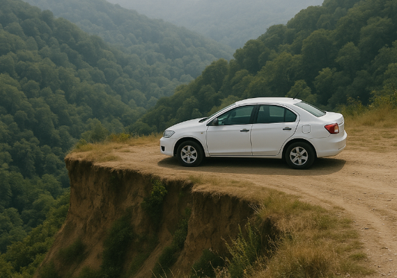Casal encontrado morto e sem roupas foi namorar em carro e veículo caiu de paredão de 400m