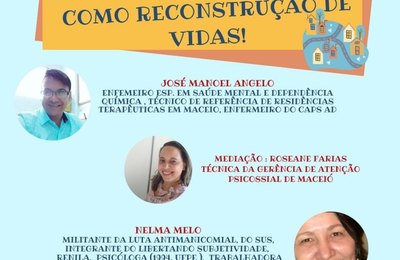 Estratégias de cuidado antimanicomial é tema de live nesta segunda