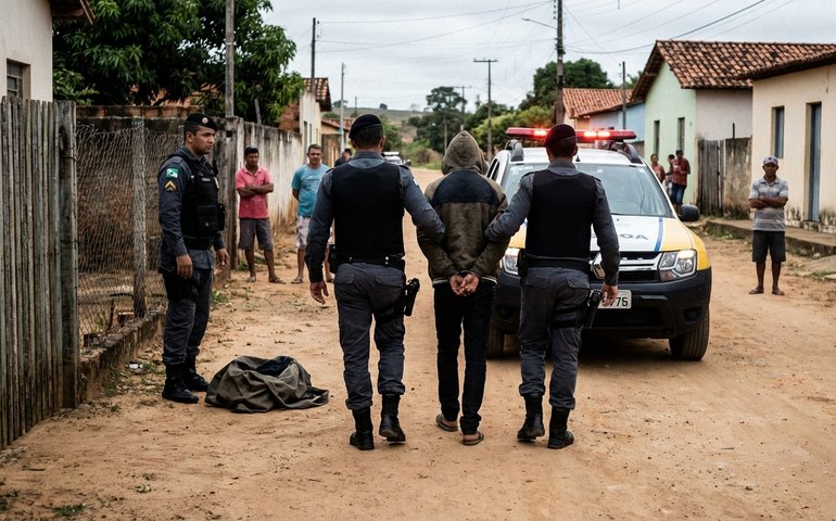 Suspeito de tráfico tenta se livrar de bolsa com crack ao ver a polícia e acaba preso em Olho d’Água das Flores