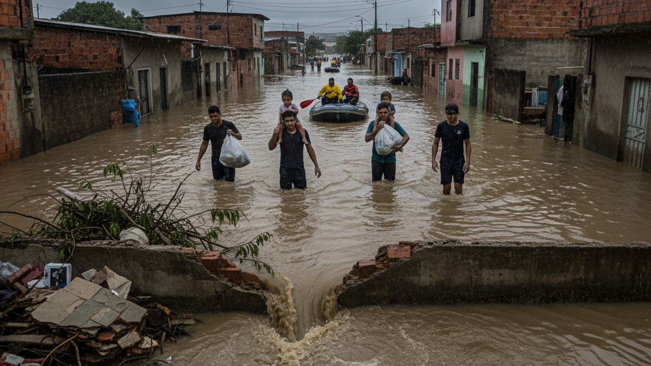 Chuva deixa idosa morta e 600 desalojados em São João de Meriti; cidade decreta emergência