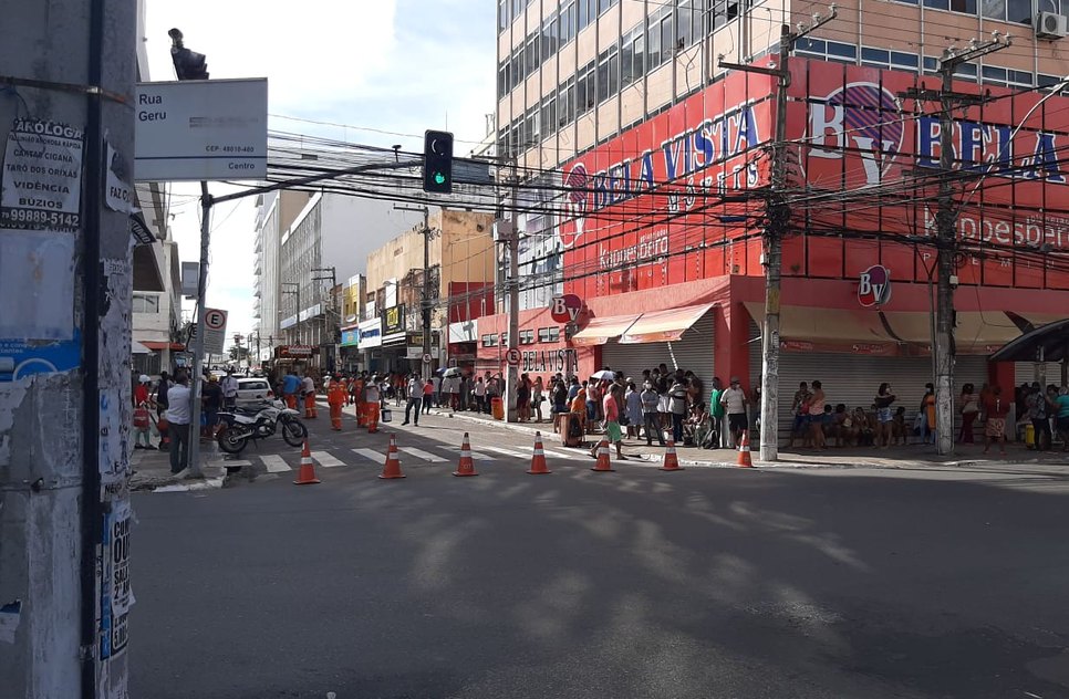 interdição de ruas em Aracaju