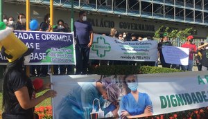 Servidores da saúde paralisam atividades para cobrar recomposição salarial em Sergipe / Foto: Foto: Aline Aragão/TV Atalaia
