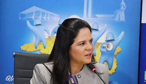 Prefeita Lívia Carla na Marcha dos municipios. Fonte: Assessoria