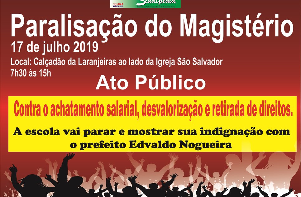 PARALISAÇÃO PROFESSORES DE ARACAJU