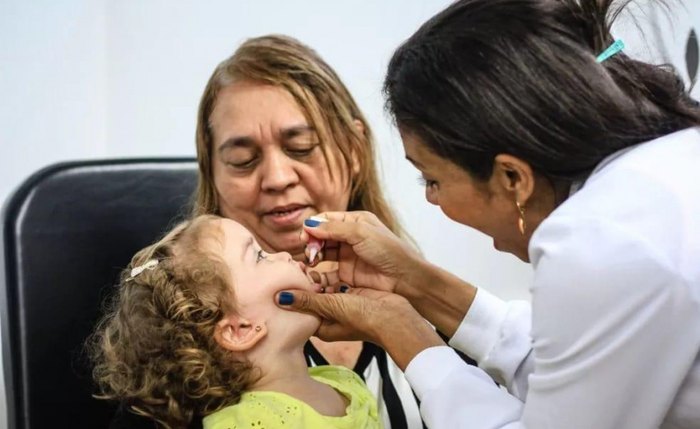 Cobertura vacinal em Alagoas está abaixo do mínimo recomendável para sarampo e poliomielite