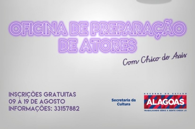 Secretaria de Cultura promove 3ª Oficina de Preparação de Atores