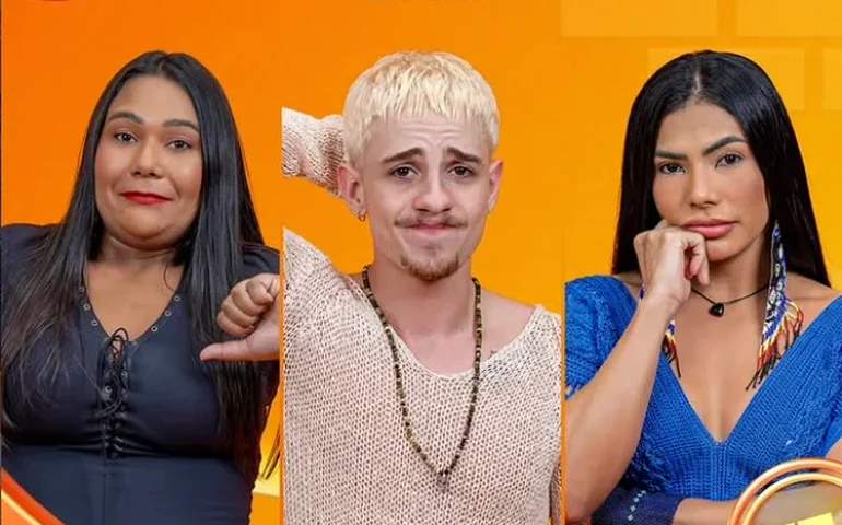 BBB 26: Chaiany, Juliano e Marciele estão no Paredão