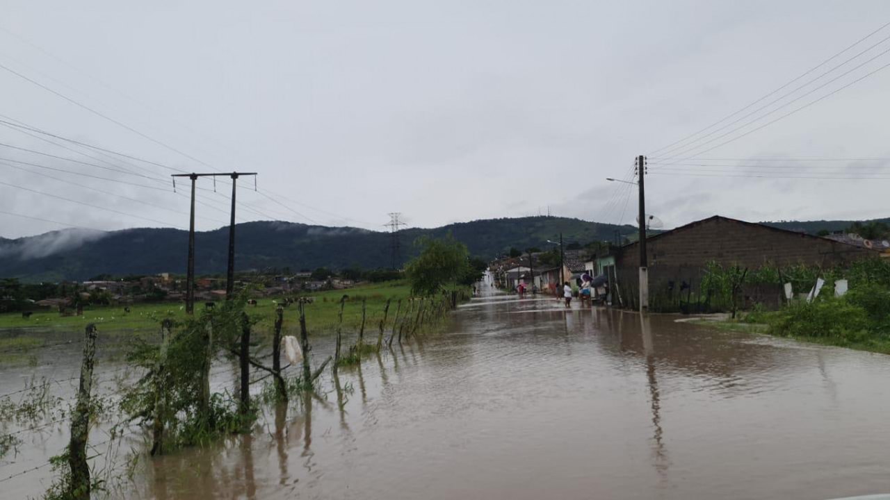Serviço Geológico do Brasil registra inundação na bacia do rio Mundaú em Alagoas