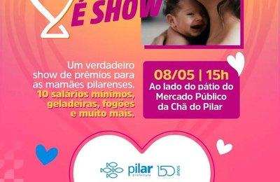 Prefeitura do Pilar sorteia 100 prêmios e garante transporte para festa do Dia das Mães