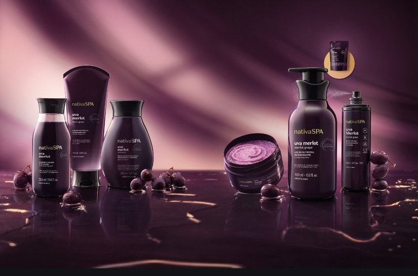O Boticário apresenta Nativa SPA Uva Merlot, nova linha de cuidados corporais