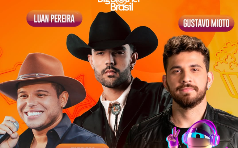 BBB 25: Tierry, Gustavo Mioto e Luan Pereira 'descem do céu' em festa do reality