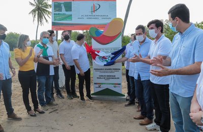 Presidente da AMA participa da entrega de obras em Porto de Pedras que vão beneficiar o Litoral Norte 