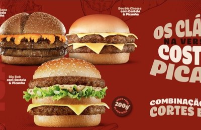 Bob’s transforma seus clássicos em versões com picanha e costela