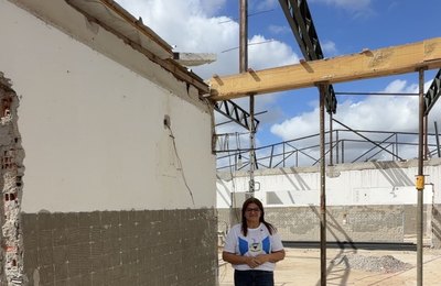 Ziane Costa visita obras de reforma escolar no Povoado Cruz e reafirma maior investimento da história da educação de Delmiro Gouveia