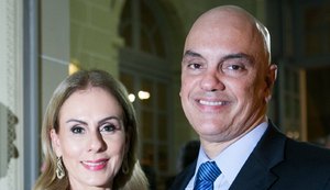 Alexandre de Moraes e sua mulher Viviane Barci