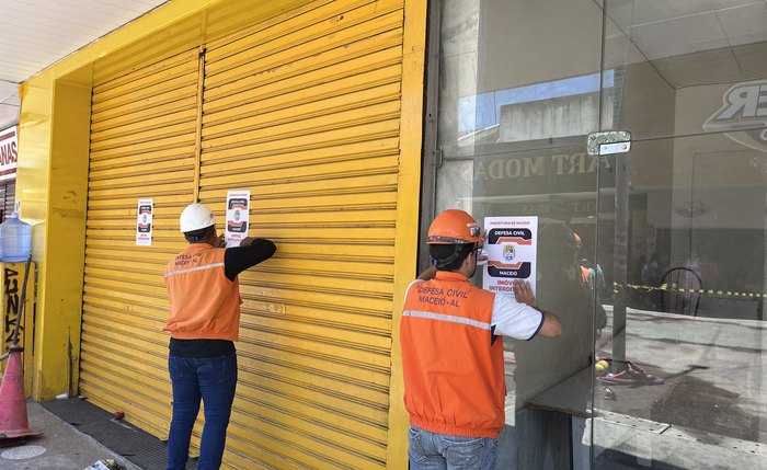 Prédios foram interditados de forma preventiva para análise posterior da estrutura