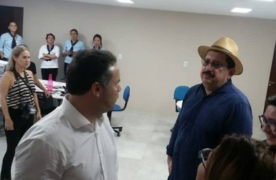 Prefeito Gilberto Gonçalves e governador Renan Filho inspecionam hospital Ib Gatto