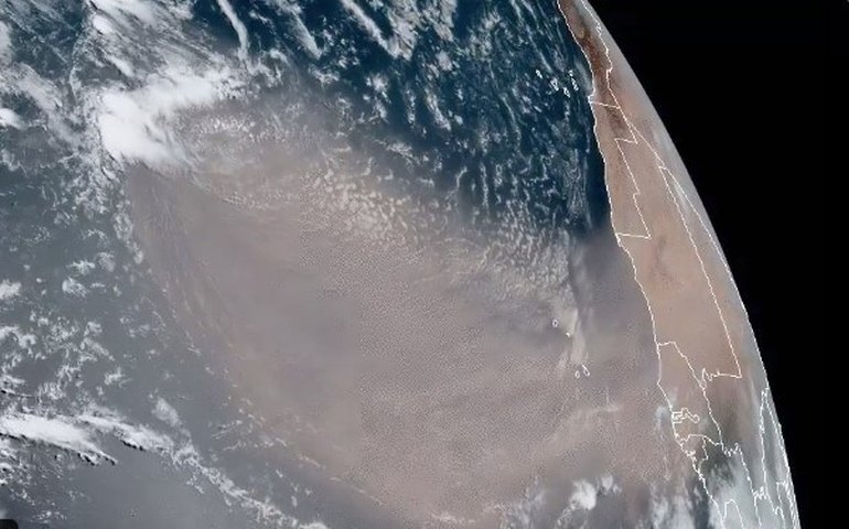 &#8216;Nuvem de poeira Godzilla&#8217; atinge Cuba e prejudica qualidade do ar na Flórida