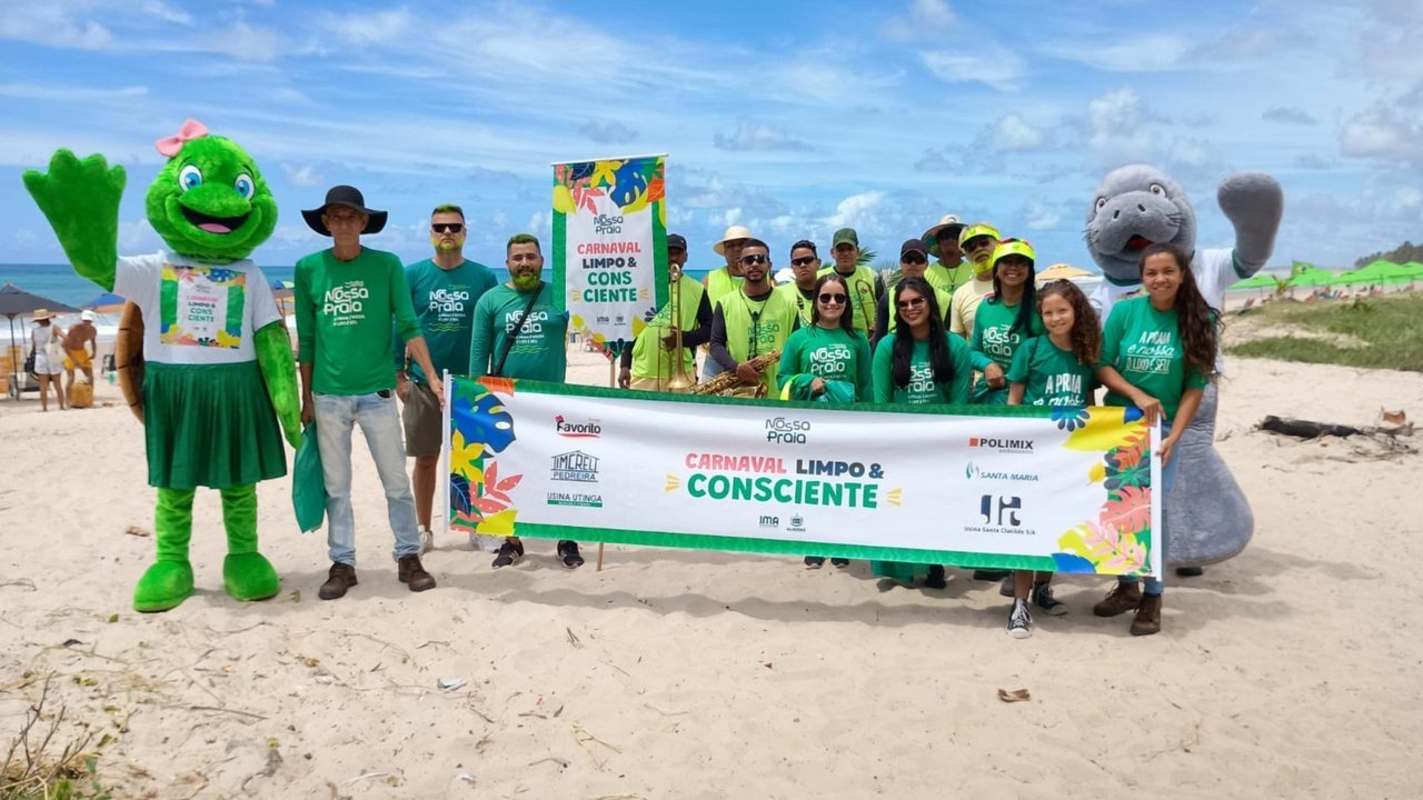 Projeto Nossa Praia promove Carnaval limpo e consciente na praia do Francês