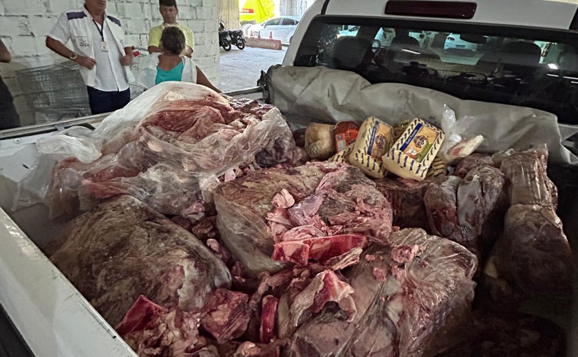 Vigilância Sanitária apreende 500 kg de carnes estragadas em supermercado no Benedito Bentes