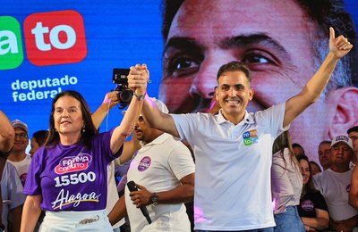Renato Filho e Fátima Canuto reúnem mais de 7 mil pessoas no maior lançamento de candidaturas da história do Pilar