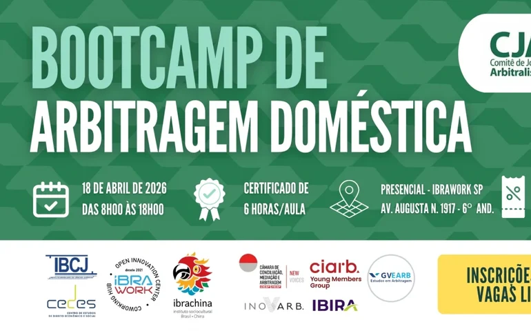 CJA/CBMA realiza Bootcamp de Arbitragem Doméstica em São Paulo com foco prático para jovens profissionais