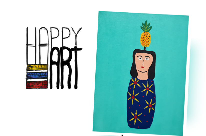Poder criativo: Happy Art realiza 3ª oficina de pintura da série inspirada na Ilha do Ferro