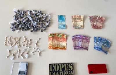 PM apreende mais de 200 porções de drogas em São José da Tapera