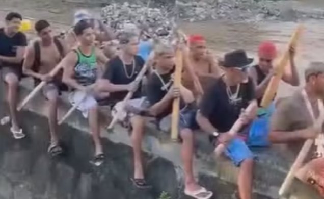 Amigos criam versão pernambucana da 'remada viking' norueguesa / Foto: Reprodução