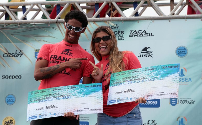 Com apoio do Governo de Alagoas, Taça Brasil de Surf termina com títulos de nordestinos