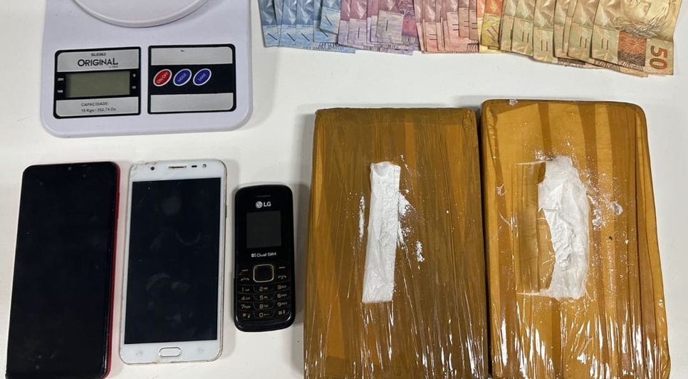 Mulher é presa com dois quilos de cocaína avaliados em R$ 60 mil no município de Itabaiana