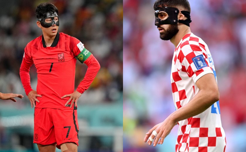 Por que alguns atletas estão jogando de máscara na Copa do Mundo?