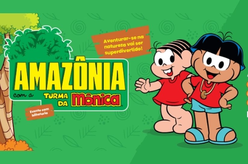 Atração Amazônia da Turma da Mônica segue até dia 30 no Shopping Pátio Maceió