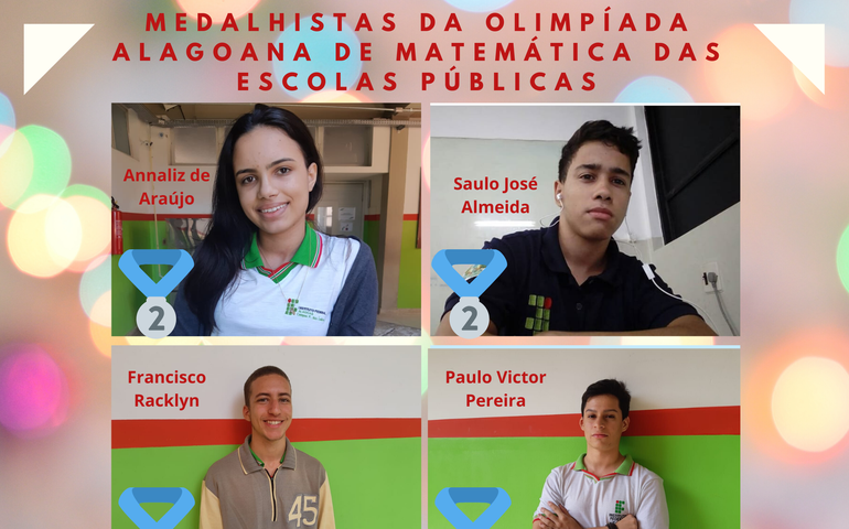 Ifal Palmeira garante premiações em Olimpíada Alagoana de Matemática das Escolas Públicas