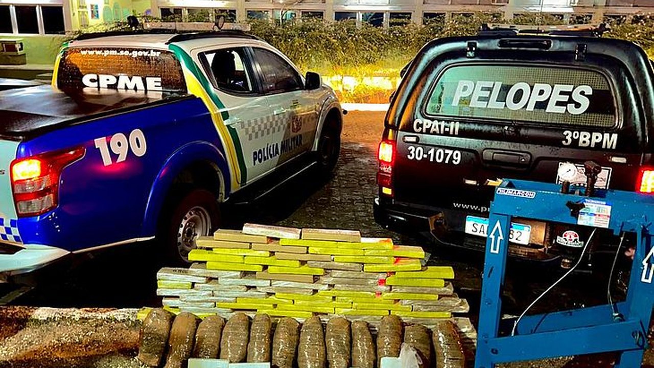 Operação conjunta entre policias de Alagoas e Sergipe apreendeu 157 kg de drogas
