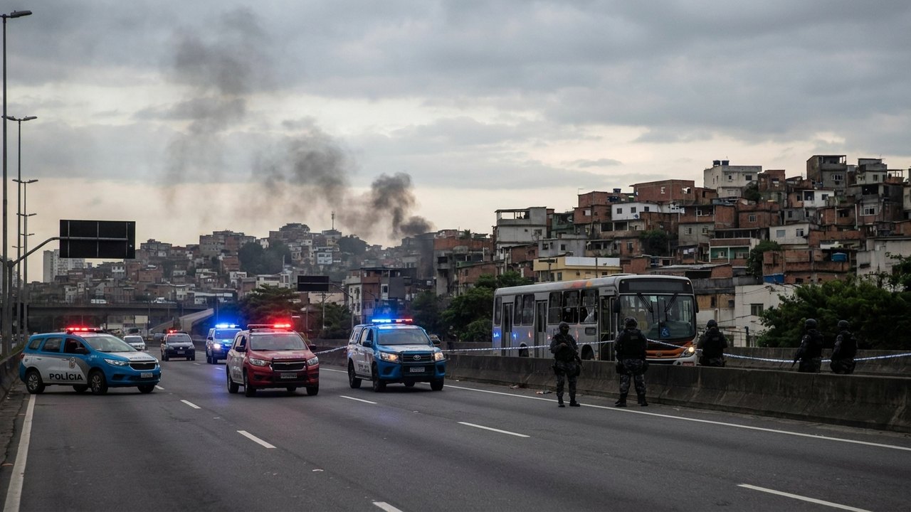 Tiroteio fecha a Avenida Brasil durante operação da PM no Complexo de Israel, no Rio