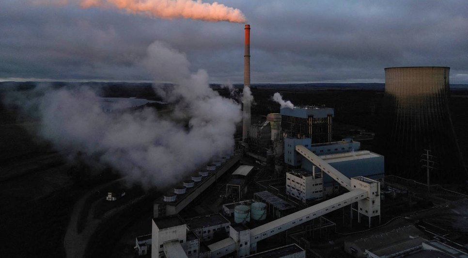 Usina termoelétrica no RS. Fonte: Internet