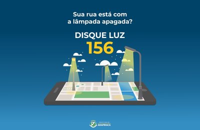 Disque Luz 156 começará a funcionar na partir da próxima segunda-feira (4) em Arapiraca