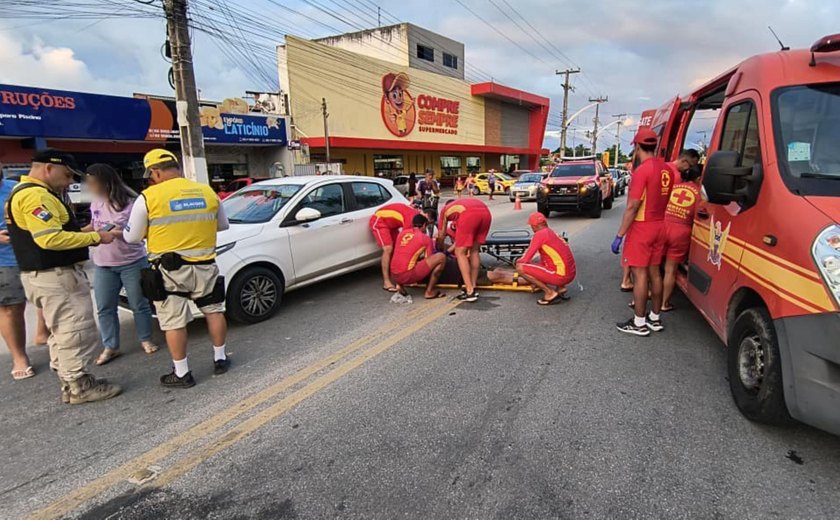 Motociclista embriagado provoca acidente e é detido pelo Ronda no Bairro no Francês