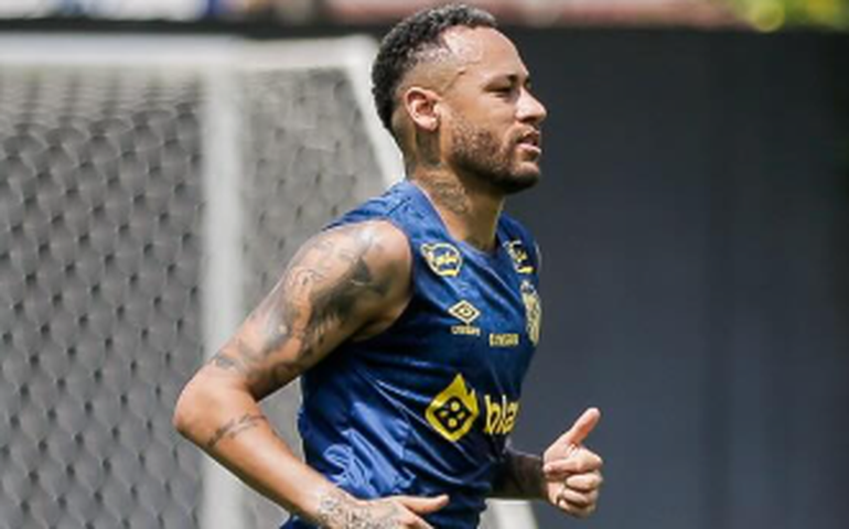 Neymar faz pouco em primeiro jogo como titular e Santos empata com o Novorizontino