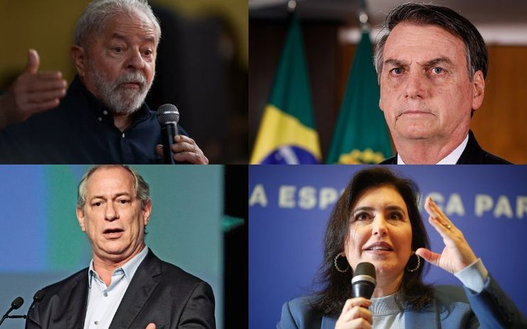 Lula tem 44%, Bolsonaro 31%, Ciro 9% e Tebet 2%, diz Pesquisa FSB/BTG