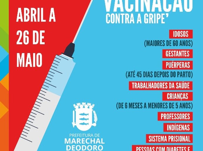 Secretaria de Saúde inicia campanha de Vacinação contra a Gripe em Marechal