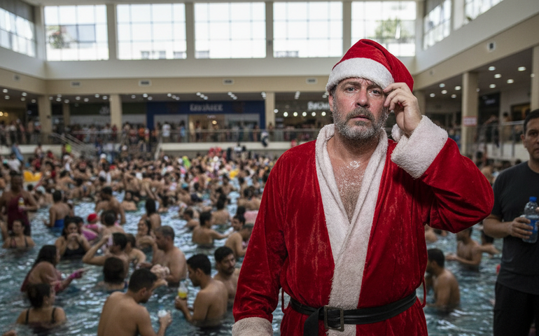 Calor natalino: altas temperaturas no Rio provocam desconforto e superlotação em piscinas