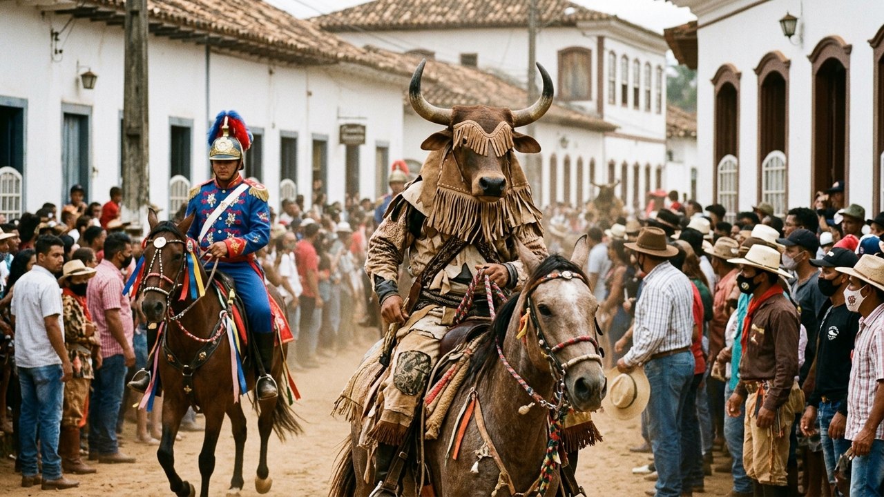 ‘Curucucus’, máscaras de boi e cavalos ornamentados: Cavalhadas de Pirenópolis completam 200 anos; conheça a festa em Goiás