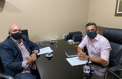 Presidente da Câmara se reúne com presidente da Comissão Especial para acompanhar ações de enfrentamento à Covid-19 em São Miguel