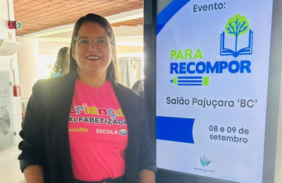 Técnica da Secretaria de Educação de Campo Alegre participa de ciclo de formações do Programa Escola 10