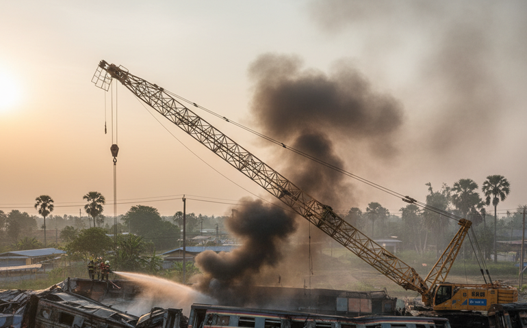 Grave acidente ferroviário na Tailândia deixa pelo menos 22 mortos