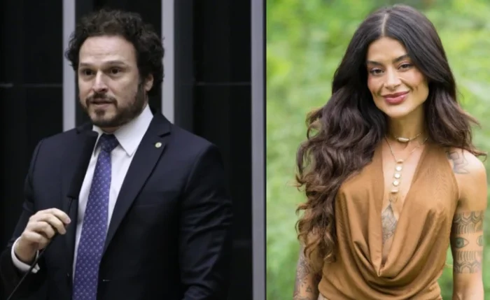 Deputado federal Fred Costa (PRD-MG) e influenciadora Aline Campos