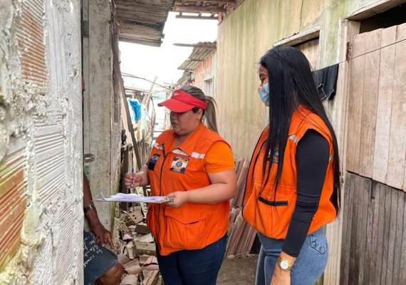 Famílias em situação de vulnerabilidade são assistidas pela Defesa Civil de Maceió